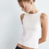 Camiseta sin mangas de tacto suave Camiseta sin mangas de tacto suave