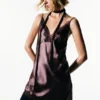 Camisola asimétrica de encaje