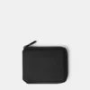 Cartera con acabado de goma