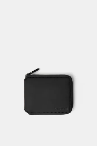 Cartera con acabado de goma