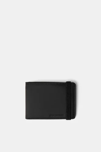 Cartera con acabado de goma