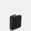 Cartera con acabado de goma