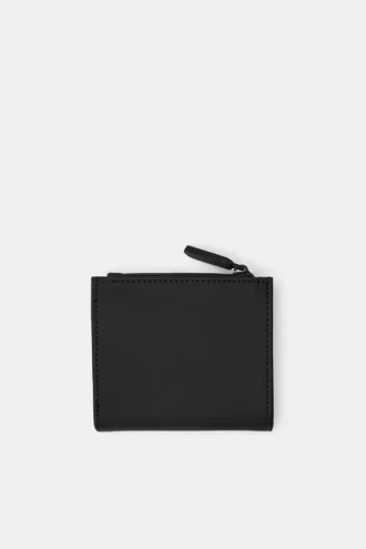 Cartera con acabado de goma