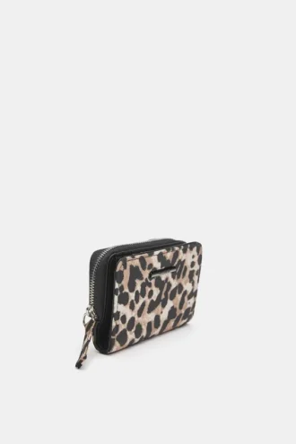 Cartera con estampado de leopardo