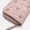 Cartera con tachuelas en forma de flor Cartera con tachuelas en forma de flor