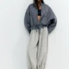 Chaqueta acolchada con cuello alto Chaqueta acolchada con cuello alto