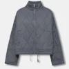 Chaqueta acolchada con cuello alto Chaqueta acolchada con cuello alto