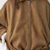 Chaqueta bomber de ante sintético Chaqueta bomber de ante sintético