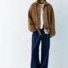 Chaqueta bomber de ante sintético Chaqueta bomber de ante sintético