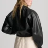 Chaqueta bomber de imitación de piel Chaqueta bomber de imitación de piel