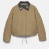 Chaqueta con cuello de imitación de piel Chaqueta con cuello de imitación de piel