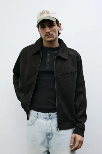 Chaqueta de ante sintético Chaqueta de ante sintético