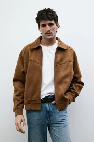 Chaqueta de ante sintético Chaqueta de ante sintético