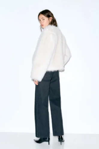 Chaqueta de pelo sintético