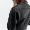 Chaqueta motera de imitación de piel Chaqueta motera de imitación de piel