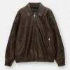 Chaqueta tipo «dad» de imitación de piel Chaqueta tipo «dad» de imitación de piel