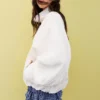 Chaqueta tipo globo con cuello alto Chaqueta tipo globo con cuello alto