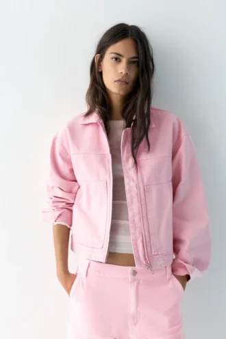 Chaqueta utilitaria rosa Chaqueta utilitaria rosa