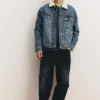 Chaqueta vaquera con cuello de piel sintética Chaqueta vaquera con cuello de piel sintética