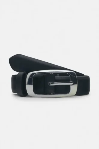 Cinturón con hebilla rectangular