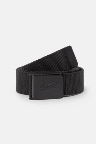 Cinturón de tela STWD negro con hebilla