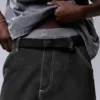 Cinturón de tela STWD negro con hebilla