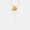Collar tipo lariat con flor Collar tipo lariat con flor