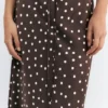 Falda midi de satén Falda midi de satén