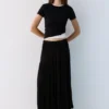 Falda midi fluida con paneles Falda midi fluida con paneles