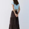 Falda midi fluida con paneles Falda midi fluida con paneles
