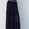 Falda midi fluida con paneles Falda midi fluida con paneles