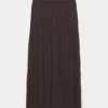 Falda midi fluida con paneles Falda midi fluida con paneles