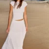 Falda midi fluida con paneles Falda midi fluida con paneles