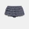 Falda-pantalón a cuadros con volantes Falda-pantalón a cuadros con volantes