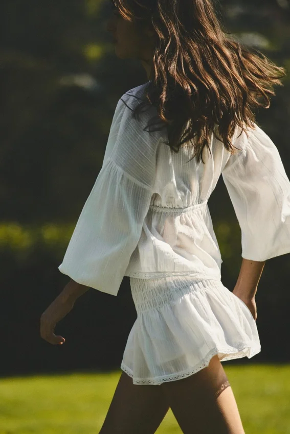 Faldas-pantalón con volantes Faldas-pantalón con volantes