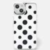 Funda para iPhone con lunares y acabado espejo