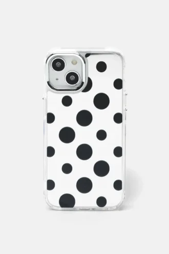 Funda para iPhone con lunares y acabado espejo