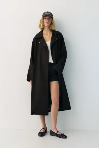 Gabardina oversize ligera