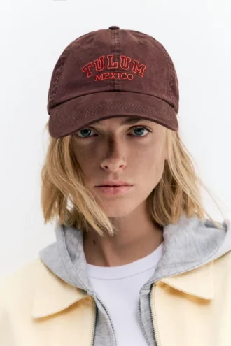 Gorra con gráfico de Tulum, México