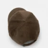 Gorra de pana marrón