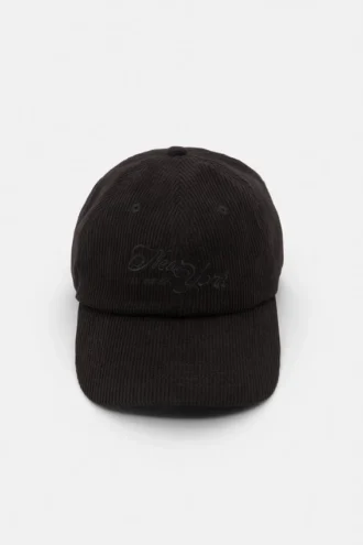 Gorra de pana negra