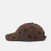 Gorra marrón con lunares Gorra marrón con lunares