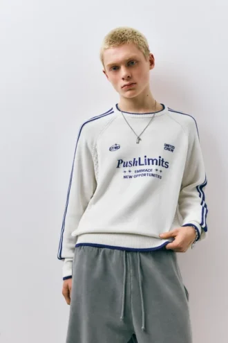 Jersey a rayas con el logotipo STWD bordado