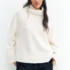 Jersey de cuello alto de punto suave