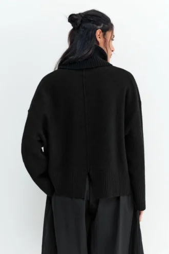 Jersey de cuello alto de punto suave
