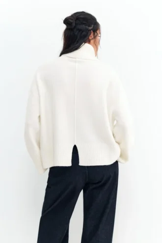 Jersey de cuello alto de punto suave