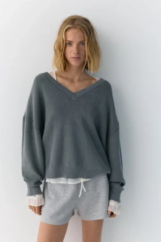Jersey de cuello en V