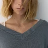 Jersey de cuello en V Jersey de cuello en V