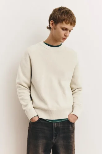 Jersey de cuello redondo Jersey de cuello redondo