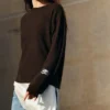Jersey de encaje fino combinado